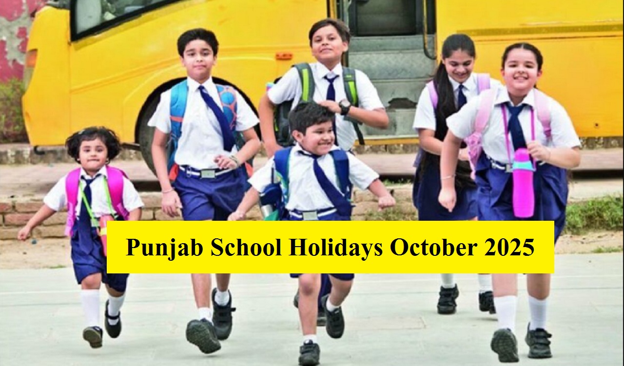 Punjab School Holidays October 2025