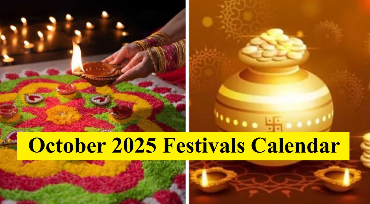 October 2025 Festivals Calendar