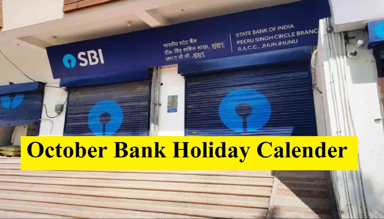 October Bank Holiday Calender